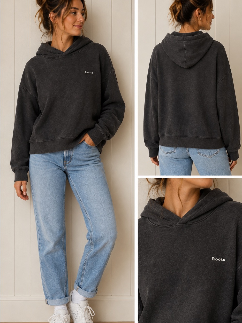 Roots Summer Cloud Sweater in Grey